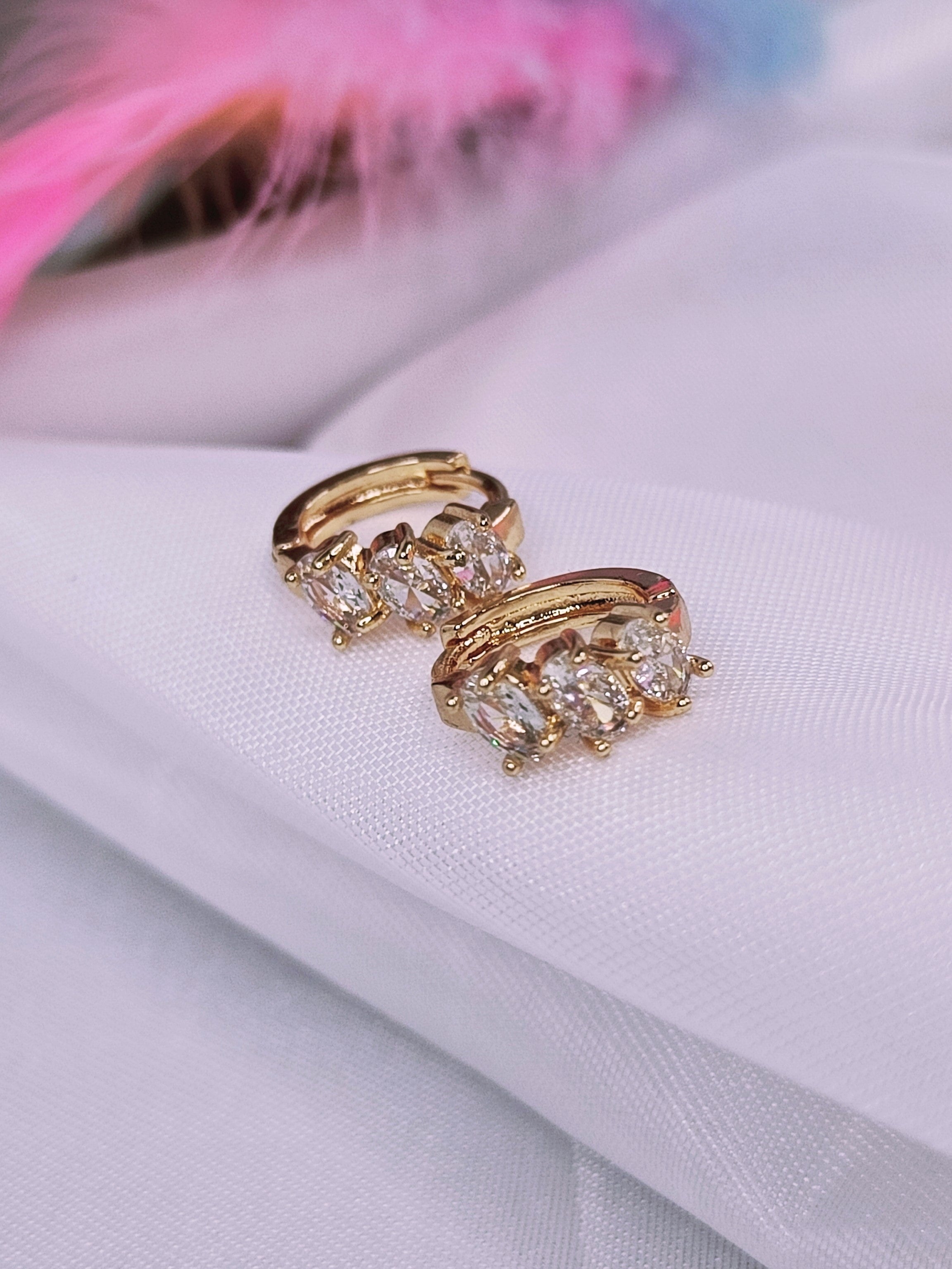 Dazzling Pearls - Rose Gold Pearl CZ Studs