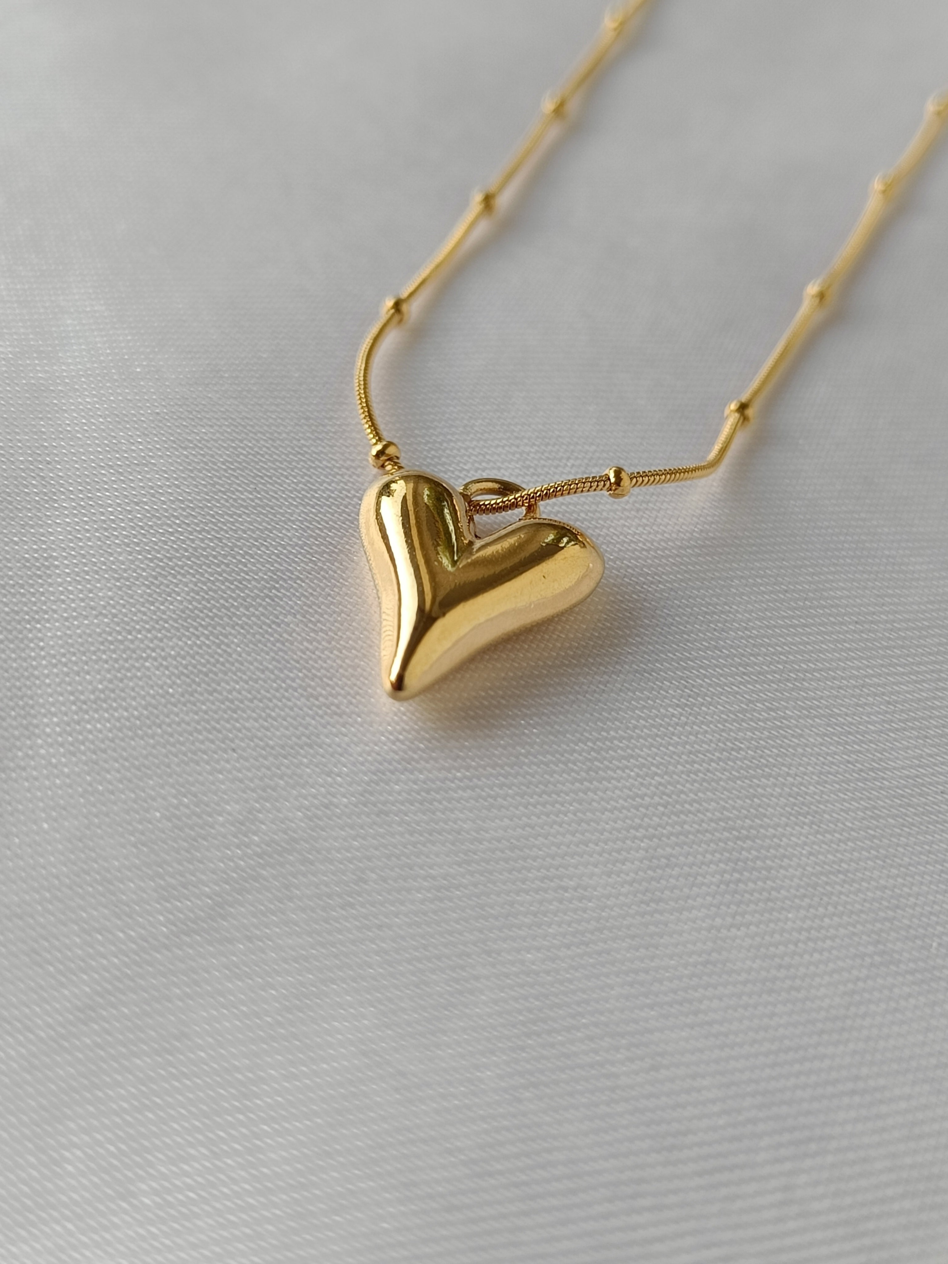 Golden Heart Chain n Pendant