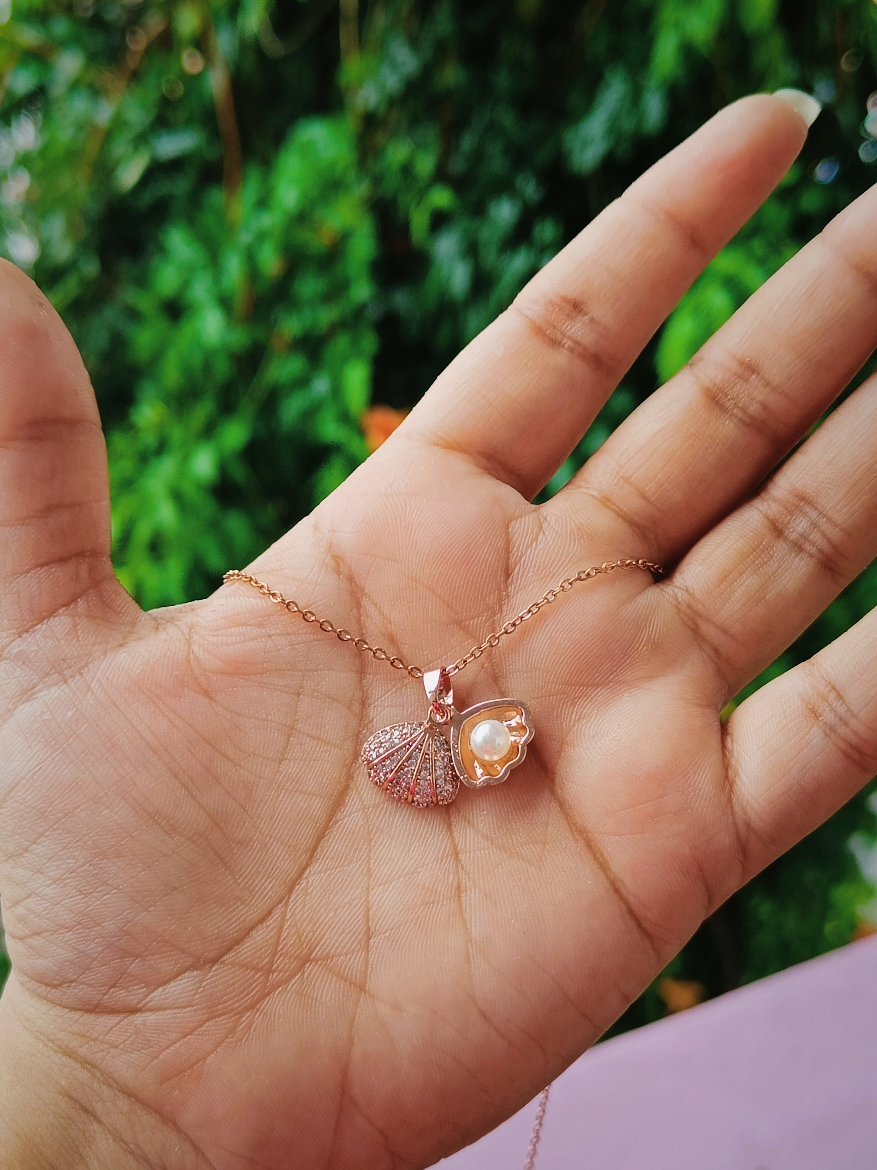 Seashell Pearl Anti Tarnish Necklace